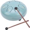 Agatige Tongue Drum, Tamburo a Lingua in Acciaio Tamburo a Lingua da 6 Pollici a 8 Note con Mazze e Borsa di Stoffa Strumento a Percussione per Concerto di Meditazione Yoga