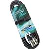 keepdrum DMX cavo 3 poli XLR cavo fiscale 100 Ohm 15 m Nero