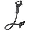Bstepompre Supporto microfono con collo di cigno flessibile a 360 gradi, supporto microfono da tavolo regolabile con clip