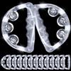 Yunsailing Confezione da 12 tamburelli luminosi con LED multicolore lampeggianti, strumento a percussione portatile che si illumina al buio, anello in metallo, per adolescenti e adulti, matrimoni