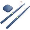 Agatige Set di batteria ad aria elettrica 3D, kit di batteria ad aria portatile con rilevamento del movimento Bacchette Bluetooth Bacchette digitali con 8 suoni per adulti e bambini