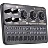 HUIOP SK900 Mixer Multifunzione Kit Scheda Audio Digitale Portatile Mixer Live Professionale Dispositivo Effetto Scheda Audio Batteria Ricaricabile Integrata per Telefono Cellulare Computer Trasmissio