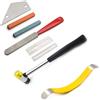 alljita Kit di strumenti per liutaio per chitarra, accessori per riparazione chitarra, per chitarre elettriche, acustiche, ukulele, bassi (set 1)