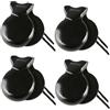 Chavisenty 4PCS nacchere spagnole tradizionali flamenco nacchere in legno a percussione strumento musicale per principianti -C