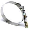 HPS sltc-300 caricato a molla in acciaio INOX t-bolt clamp SAE 68 per 7 cm tubo ID, efficace Dimensioni 7,6 cm - 8,4 cm Polish, 1 pezzo