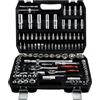 PIRIPARA Kit di attrezzi meccanici e set di chiavi a bussola, 108 pezzi, attacco da 1/4 e 1/2, SAE, con barre di estensione