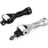 Titan 11332 - Set di 2 chiavi a cricchetto da 1/4 x 2-1/4 con testa girevole a 90 denti, con cricchetto e punte a cricchetto