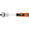 NEO TOOLS Chiave a cricchetto con 72 denti per un angolo di rotazione di 5°, chiave a bussola in acciaio CrV e CrMo, testa rotante a 360°, disponibile in 3 versioni 1/4, 3/8, 1/2
