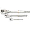 GEARWRENCH Set di 3 chiavi a cricchetto a sgancio rapido a 90 denti da 1/4, 3/8 e 1/2 | 81310T