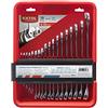 Extol Premium Chiave ad anello piatta, set da 18 pezzi, 6-24 mm