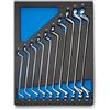 Capri Tools Set di chiavi a doppia scatola da 6 a 24 mm, metriche, 75 gradi, 10 pezzi, con vassoio da meccanico