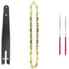 ZHaotn Lama for motosega da 8 pollici Barra guida for catena for motosega 1/4P Sega elettrica portatile 47 nodi 23 coltelli Sega for tagliare il legno