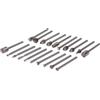 LIFKOME 20 pezzi Pz Rotanti in Acciaio Altoresistenziale per Intaglio Lucidatura e Incisione Legno Utensili Resistenti e Precisi per Modellismo Gioielleria e Lavorazioni Fai da Te
