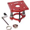 Generic Piastra di sollevamento per router in alluminio, regolazione manuale dell'altezza, compatibile con motori da 63 mm e 65 mm, durevole e preciso per la lavorazione del legno e applicazioni CNC