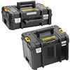 Dewalt DWST1-70703 TStak II - Valigetta per attrezzi + DWST1-71195 TSTAK VI Deep Tool Box