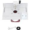 Gucagle Base di sollevamento per fresatrice Kit di sollevamento per fresatrice Lega di alluminio 0 54mm Regolazione altezza per lavorazione del legno Fresa da tavolo fai da te Inserto