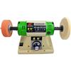 SEVEQIS Lucidatrice da banco elettrica Rettificatrice for gioielli Gemma Smerigliatrice for roccia Lucidatrice for tornio da tavolo Velocità regolabile 0-10000 RPM 750 W(H)