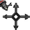 Teksome Chiave per mandrino 4 in 1, chiave per trapano a mano, chiave per | trapano a mano, chiave per trapano, chiave a mano elettrica, chiave per mandrino elettrico per uso domestico