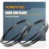 POWERTEC Lame per sega a nastro da 59-1/4, 3/8 x 6 TPI per Sears Craftsman, Ryobi, B&D, Skil, Protect e Tradesman, 22,9 cm, per lavorazione del legno, confezione da 2 (13150-P2)