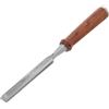 Mikikit Scalpello per Intaglio del Legno a Punta Piatta 19 MM con Impugnatura Passante Utensile Professionale per Lavorazione Artigianale con Scatola Portaoggetti per Falegnameria e