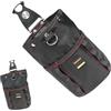 Générique Tool Waist Bag, Woodworking Tool Storage Pouch, Organizer Pocket with Belt Clip, Compact Small Organizer for Hammers, Tape Measures, Nails, Screws, Drills
