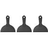 TopHomer Set di 3 spatole in plastica da 15,2 cm, spatole flessibili per stucco, raschietto multiuso fai da te per pittura, rattoppatura, decalcomanie, carta da parati, colore nero