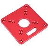 Eacam Tavola Router Piatta di Inserzione, Lega di Alluminio 6061 Ossidazione Anodica Incisione del Router Piatto, Boccola di Fori Centrali, Doppia Scala, per RT0700C, Dong,