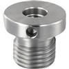 Valixirant Mandrino per legno da 18 mm/25 mm/33 mm, vite standard per legno, con mandrini filettati per tornio, compatibile con tornio nero (1 pezzo) (da 33 mm a 18 mm)