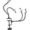 Gadpiparty Supporto Saldatura Stagno Base in Lega di Alluminio Antiscivolo a 4 Artigli, Utensile Multifunzione per Saldare Accessorio per Stazione Aria Calda Adatto a Accessori per Modellini