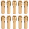 Hosrivae Confezione da 10 mini mandrini per trapano per utensili rotanti - Mandrini in ottone con gambo da 4,8 mm con intervallo di serraggio da 0,5-3,2 mm, compatibile con Dremel e altri P (4,2 mm)