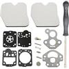 DORFEY Kit di riparazione del carburatore adatto for H-u-s-q-v-a-r-n-=a 240 240E 235 235E 236 236E for Jonsered CS2234 CS2238 S, cacciavite di regolazione for motosega
