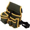 Generic Borsa da cintura in tela con tasca per attrezzi portatile, organizer per attrezzi da officina, martello, vita regolabile, falegnami, borsa da giardino, strumento portatile