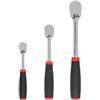 TEKTON 1/4, 3/8, 1/2 Inch Drive Comfort Grip Ratchet Set, 3-Piece (6, 8, 10-1/2 in.) | SRH91002