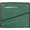 NDSJAIE borsa chiavi inglesi 10/14/20 tasche doppia apertura offset chiave ad anello kit custodia borsa degli attrezzi in tela arrotolata organizzatore di stoccaggio per manutenzione officina(10 Pockets)