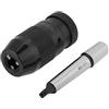 Elprico Punta per mandrino autoserrante, capacità 1-16mm Autocentrante Mandrino autoserrante per tornio senza chiave con albero conico MT2-JT3 realizzato in acciaio 45#