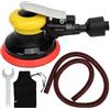 YuShaTra Levigatrice pneumatica 13000rpm, rettificatrice pneumatica da 5 pollici, strumento di lucidatura veloce con tubo a vuoto per la rimozione automatica dei mobili, lega di alluminio, 06. 08MPA. Pressione