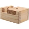 Hemobllo Mini Morsa da Banco in Legno per Intaglio Pietre e Sigilli Base Rotante, Morsetto Ergonomico Portatile per Incisione Artigianale e Lavorazione del Legno, Supporto Stabile per