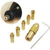 ERNZI 7 pz 0.5mm-3.0mm Mini Trapano Pinza Set In Ottone Mandrini Adattatore Punte for Torsione Elettronico Mandrino Strumento di Potenza utensile rotante