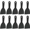 QUARKZMAN 10Pcs Spatola Raschietto 4 Larghezza Spatola Plastica Flessibile Strumento Raschietto Per Stucco Per Nastro Cartongesso Stuccatura Pittura Raschiatura Parete Nero