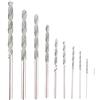 Tyenaza 10 Pezzi Punte Diamantata Set, Punte da Trapano Elicoidali Diamantate, 0.8-4.0mm Drill Fai-Da-Te Punte Strumenti per Pietre Preziose in Metallo Agata Perline Pendenti Cobblestone