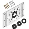 Tuxxjzm Inserto da tavolo per router, in alluminio pressofuso