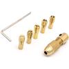 Suammiitstrieadea 8pcs Twist Trapani Elettrici Chuck Miniatura Autorloccante Rotary Tools Giardino Professionale Metalworking Adapter