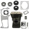 LIWaaGe Adatto for motosega 340 345 E Kit guarnizione cuscinetto albero motore pistone cilindro motosega da 40 mm