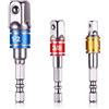 XINCHAO 3 Stücke Steckschlüssel Stecknussadapter Set Stecknuss Adapter [ 1/2,1/4, 3/8],Nuss Adapter Socket Steckschlüssel Nuss Set für Bithalter für Akkuschrauber. Verlängerung