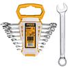 Ingco Set chiavi combinate inglesi 8 PZ - 6 8 10 13 14 15 17 19 mm