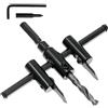 Luomorgo 1 3/16 a 4 3/4 sega a tazza regolabile Circle Cutter Drill Bit Tool Saw taglio rotondo per cartongesso legno