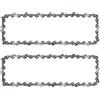 AAAQQ Catena di ricambio per motosega senza fili BAUER 64940 20 V, catena di ricambio per WORX WG322 WG322.9-3/8'' .043'' 40 maglie (2 pezzi)