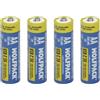WOLFPACK Batteria al litio ricaricabile AA 1,5 V USB-C (4 unità)