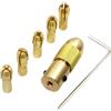 Generisch 7 Pezzi Mini Elettrico Trapano Mandrino Set Utensile Elettrico Abs Piastra Con Piastra In Alluminio Albero Stabile E Durevole E Alla Moda