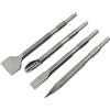 MMYUAK Burin - Set di 4 punte a percussione elettriche a stelo esagonale per martello perforatore e scalpello per strumenti di installazione idroelettrica su calcestruzzo
